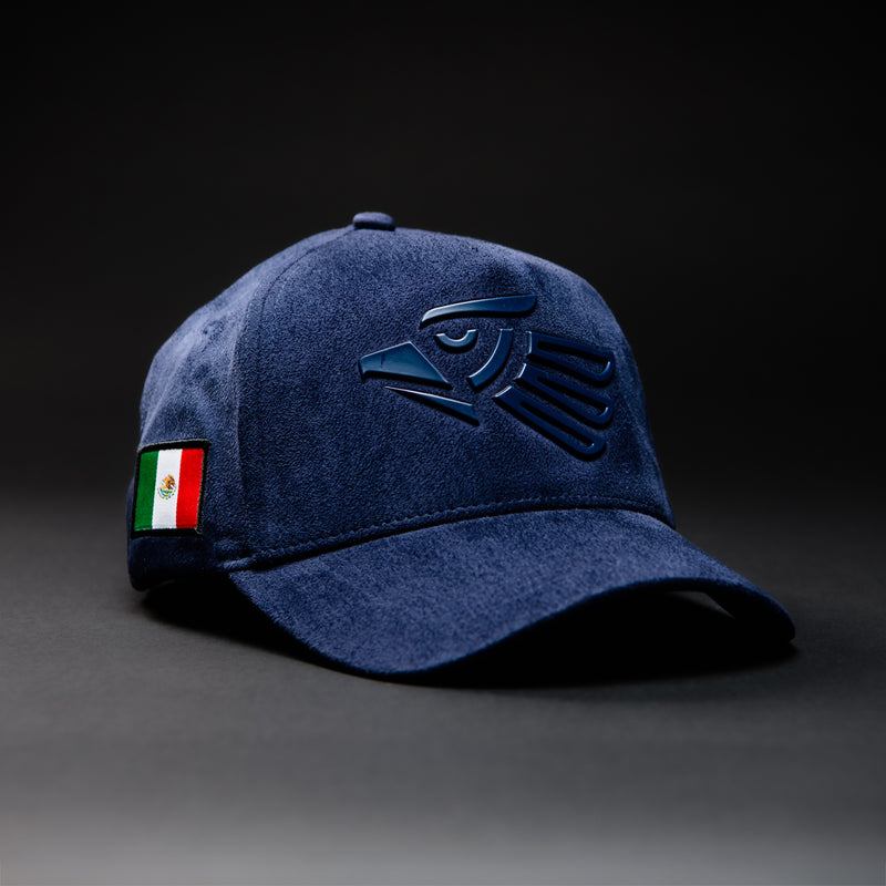 HECHO EN MEXICO BLUE SUEDE HAT