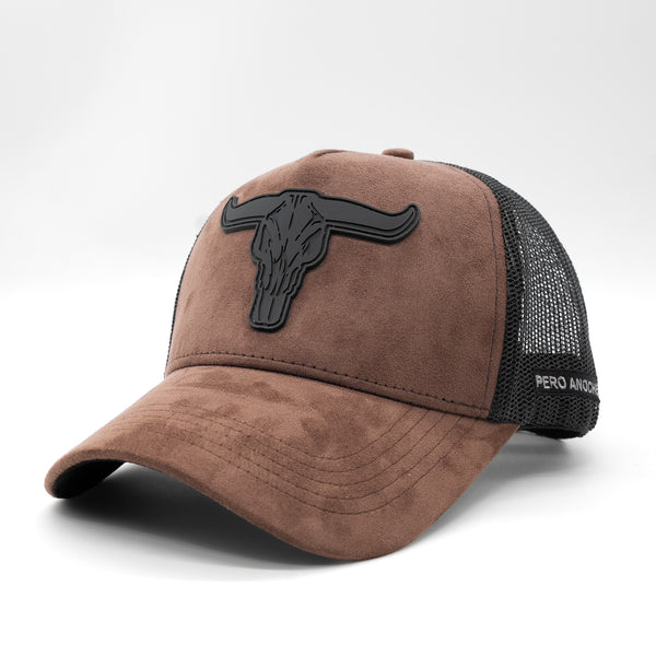 BLACK BULL BROWN HAT