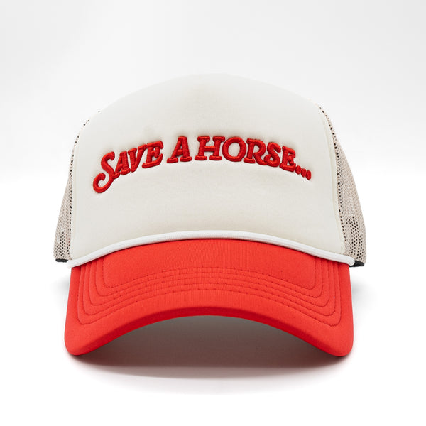 SAVE A HORSE TRUCKER HAT