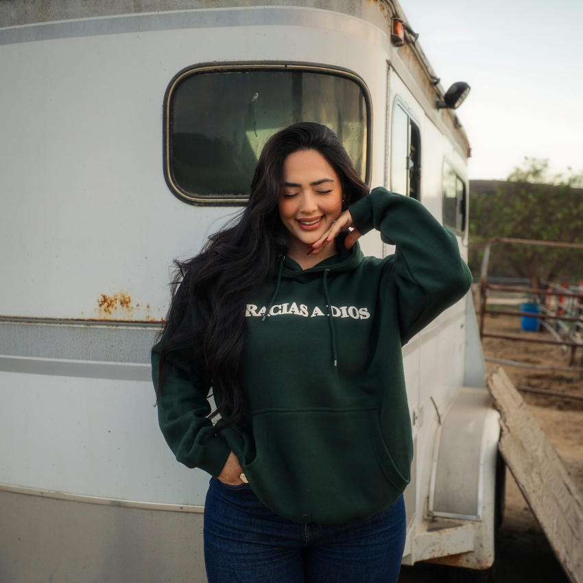 GRACIAS A DIOS Green Hoddie
